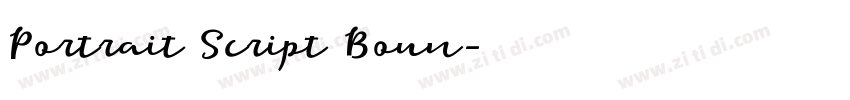 Portrait Script Boun字体转换